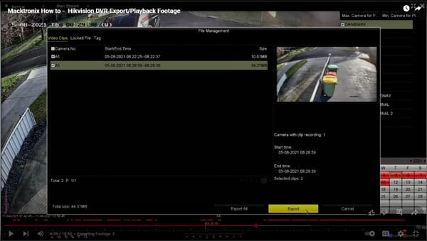 تصویر بکاپ دوربین مداربسته هایک ویژن|doorbin247.com