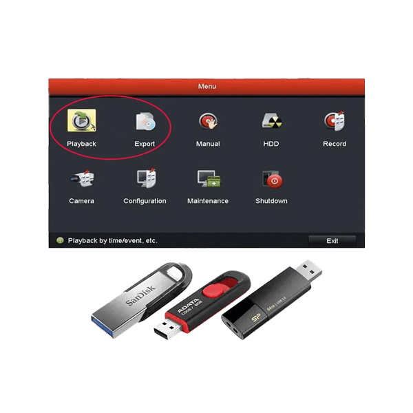 چگونه از DVR یا NVR بکاپ بگیریم|دوربین247|doorbin247